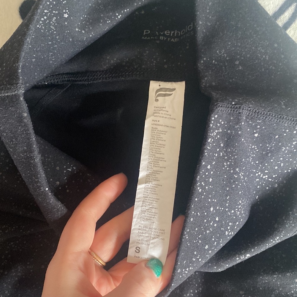 Black With Sparkle Pattern Size Small Powerhold L… - image 2